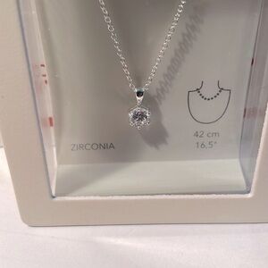 Sterling Silver and Zirconia Pendant
